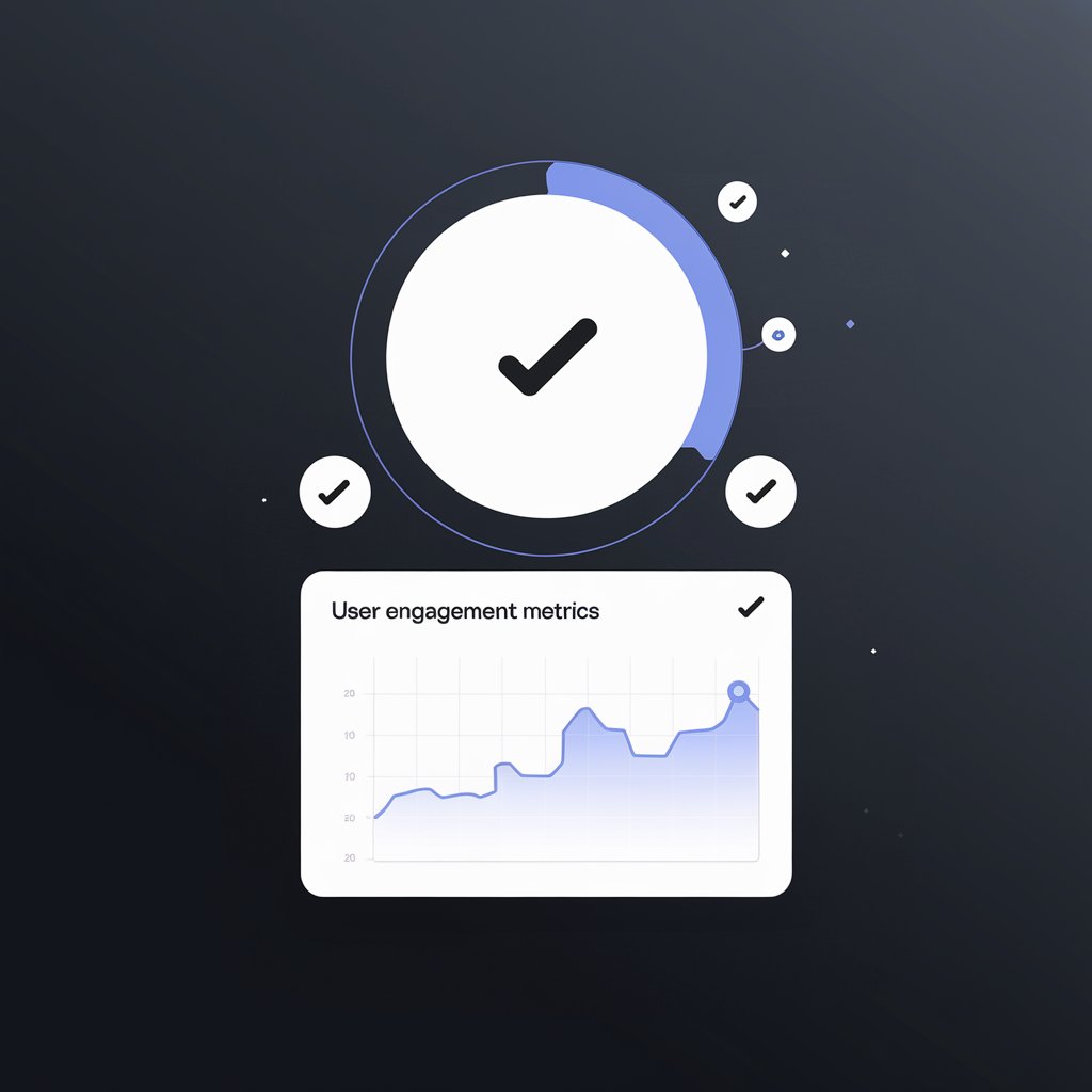 analytics dashboard showing user engagement metrics.