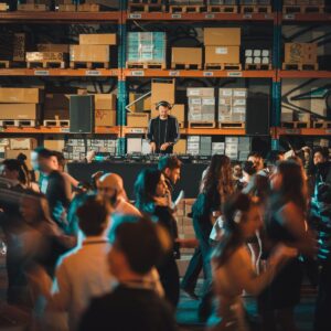 Dance party at a 3PL warehouse.